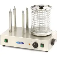 Maxima Worstenwarmer - Ø 20 x 24 cm - Vaatwasbestendig - met 4 Verwarmingsstaven