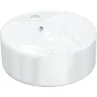 vidaXL Wasbak 40x14,5 cm rond keramiek wit