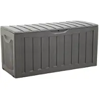 vidaXL Opbergbox 118x53x57 cm polypropyleen zwart