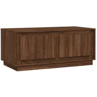 vidaXL Salontafel 102x50x44 cm bewerkt hout bruin eikenkleur