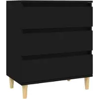 vidaXL Dressoir 60x35x70 cm bewerkt hout zwart