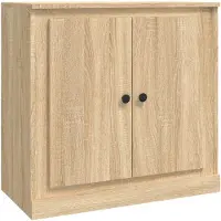 vidaXL Dressoir 70x35,5x67,5 cm bewerkt hout sonoma eikenkleurig