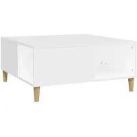 vidaXL Salontafel 80x80x36,5 cm bewerkt hout wit