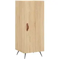 vidaXL Dressoir Sonoma-eikenhout, 34,5 x 34 x 90 cm, houtvezel