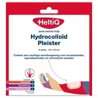 Heltiq 3x Hydrocolloïd Pleister 10x10cm 5 stuks
