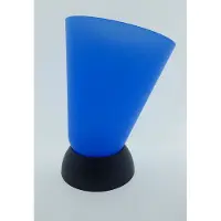 Italian Design Design Prullenbak Blauw - Papierbak - Vaas - Basket - Paraplu - Multifunctioneel met zwarte zware voet... De bovenunit is kantelbaar