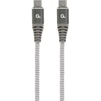 Gembird Cablexpert USB-C - USB-C laadkabel 1,5m zilver - max 100W - 9530166