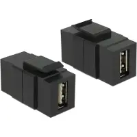 DeLOCK Easy-USB-A Keystone module | USB2.0 | zwart