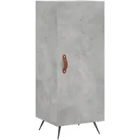vidaXL Dressoir 34,5x34x90 cm bewerkt hout betongrijs