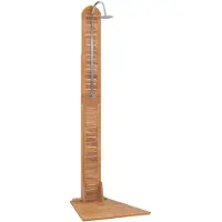 vidaXL Buitendouche 70x75x204 cm massief teakhout