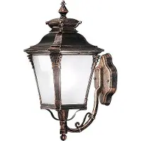 Orion Wandlamp buiten Aiko, dimbaar, brons / oud-messing, Aluminium, Antiek