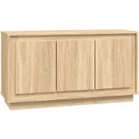 vidaXL Dressoir 102x35x55 cm bewerkt hout sonoma eikenkleurig