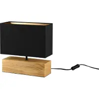 TRIO REALITY Woody - Tafellamp - Bruin;Zwart