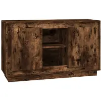 vidaXL Dressoir 102x35x60 cm bewerkt hout gerookt eikenkleurig