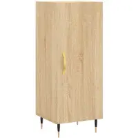 vidaXL Dressoir 34,5x34x90 cm bewerkt hout sonoma eiken