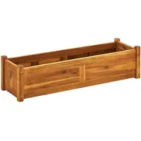 vidaXL Plantenbak verhoogd 100x30x25 cm acaciahout