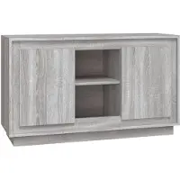vidaXL Dressoir 102x35x60 cm bewerkt hout grijs sonoma eikenkleurig
