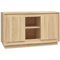vidaXL Dressoir 102x35x60 cm bewerkt hout sonoma eikenkleurig