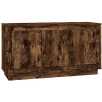 vidaXL Dressoir 102x35x55 cm bewerkt hout gerookt eikenkleurig