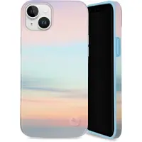 Selencia Aurora Fashion Backcover voor de Apple iPhone 15 Plus - Sky Sunset Multicolor