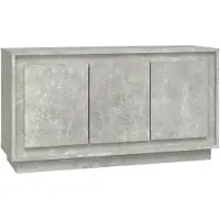 vidaXL Dressoir 102x35x55 cm bewerkt hout betongrijs
