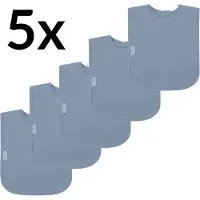 Funnies Interlock Slabben 5-Pack | Grey Blue | Set Van 5 Stuks | Slabbers