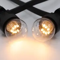 LumenXL Prikkabel set met 0,7 watt lampen met LEDs op korte stokjes