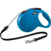 Flexi Rollijn Classic Koord 8 mtr tot 20 kg Blauw