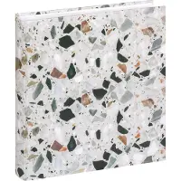 Walther design design - Terrazzo - Fotoalbum - 30x30 cm - stone black - 60 pages