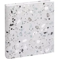 Walther design FA-298-3 Terrazzo stone grey - Design album - Formaat 30x30 cm - 60 witte pagina's - Steen/Grijs
