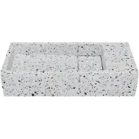Balmani Mood handenwasser 45 x 20 cm Bianco Nero Terrazzo