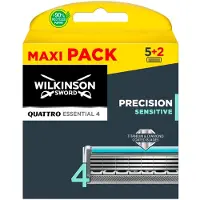 Wilkinson Sword Quattro Essential Sensitive - Navulmesjes - 7 stuks