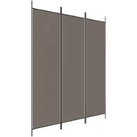 vidaXL Kamerscherm met 3 panelen 150x220 cm stof antracietkleurig