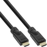 InLine HiD HDMI kabel, HDMI HS met Eth, Premium, 4K2K, male / male, goud, 20m