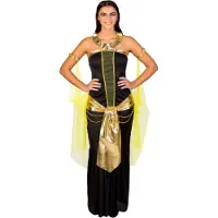 Dressforfun - vrouwenkostuum machtige farao Nofretete XXL - verkleedkleding kostuum halloween verkleden feestkleding carnavalskleding carnaval feestkledij partykleding - 300479