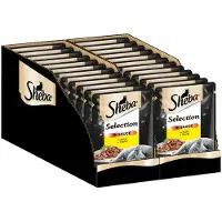 Sheba 56 x 85 g Megapack Varianten Maaltijdzakjes Selection in Saus met Kip Kattenvoer Nat