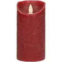 Anna's Collection LED Stompkaars Rustiek Rood D 7,5 H 15 Cm