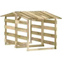 vidaXL Pergola's met dak 2 st 100x90x100 cm geïmpregneerd grenenhout