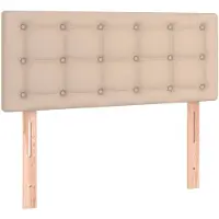 vidaXL Hoofdbord 90x5x78/88 cm kunstleer cappuccinokleurig