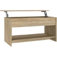 vidaXL Salontafel 102x50x52,5 cm bewerkt hout sonoma eikenkleurig