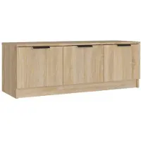 vidaXL Tv-meubel 102x35x36,5 cm bewerkt hout sonoma eikenkleurig