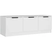 vidaXL Tv-meubel 102x35x36,5 cm bewerkt hout wit