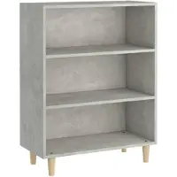 vidaXL Dressoir 69,5x32,5x90 cm bewerkt hout betongrijs