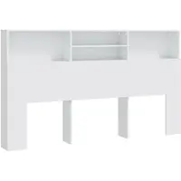 vidaXL Hoofdbordkast 180x19x103,5 cm wit