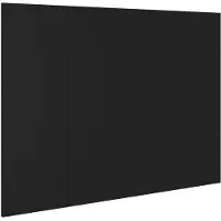 vidaXL Hoofdbord 120x1,5x80 cm bewerkt hout zwart