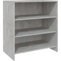 vidaXL Dressoir 70x40,5x75 cm bewerkt hout betongrijs