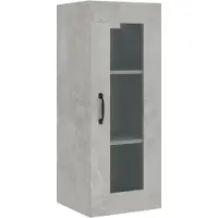 vidaXL Wandkast 34,5x34x90 cm betongrijs