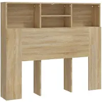 vidaXL Hoofdbordkast 120x19x103,5 cm sonoma eikenkleurig
