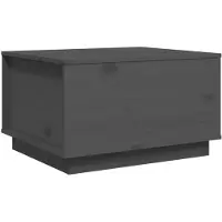vidaXL Salontafel 60x50x35 cm massief grenenhout grijs