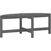 vidaXL Salontafel 118x63x45 cm massief grenenhout grijs